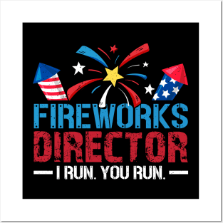 4th of July Fireworks Director Posters and Art